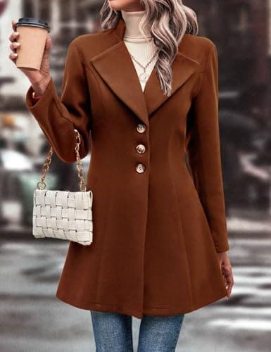 IDEALSANXUN Women's Trendy Wool Peacoat & Blazer Jackets