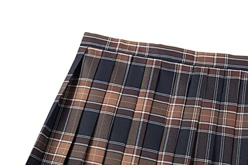 Urban CoCo Women's Plaid Pleated Mini Skirt