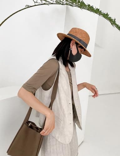 Lightweight Linen Vest for Women: Casual Sleeveless Blazer for Spring/Summer