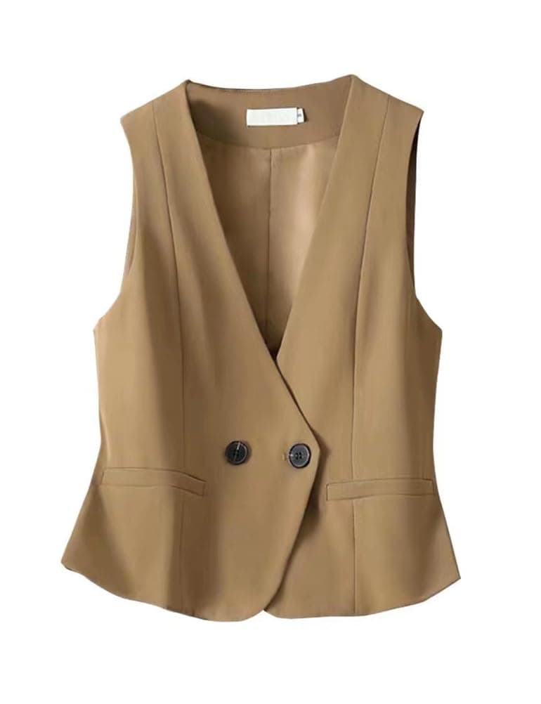 Women's Lightweight Sleeveless Blazer Vest