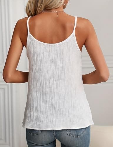 IDEALSANXUN Linen Tank Tops for Women Spring Summer