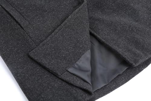 Women's Winter Wool Blend Pea Coat Casual Trench Coat