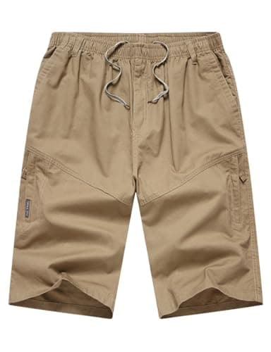 Summer Cotton Shorts for Men — Khaki