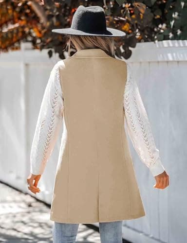 Sleeveless Wool Vest for Women: Fall/Winter Casual Outwear