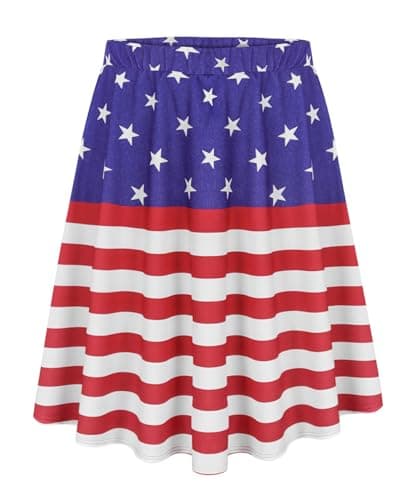 RITERA Plus Size Flared Casual Mini Skater Skirt/Pleated Plaid XL-5XL — L1-flag