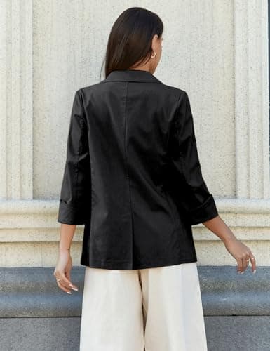 2024 Linen Blazer Women Lightweight Summer Jackets