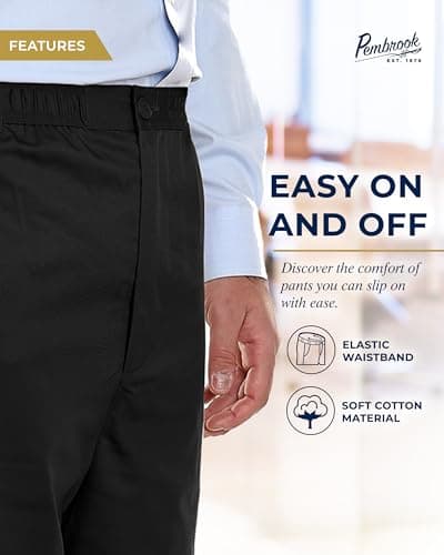 Elastic Waist Jeans for Senior Men