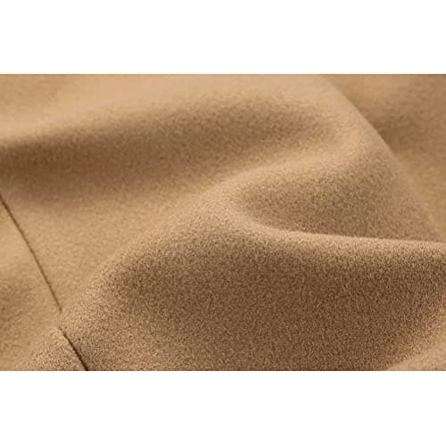 Vintage Style Long Wool Pea Coat for Women