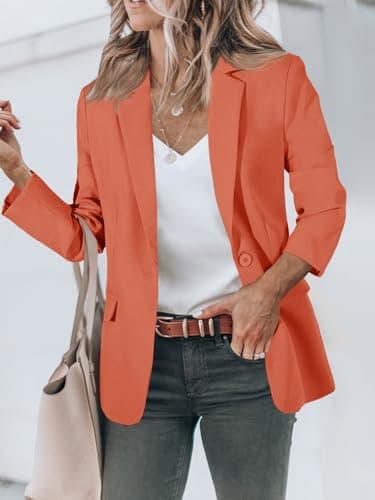 Cicy Bell Women's Long Sleeve Open Front Work Suit Jackets 2025 Business Casual