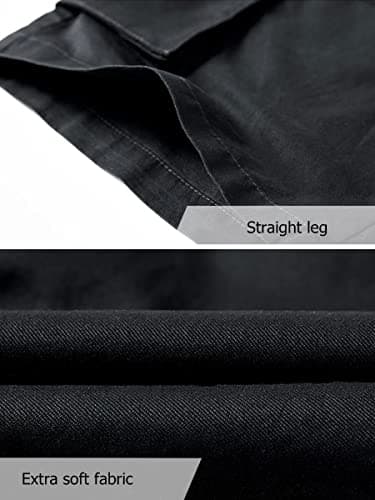 Vcansion Men's Casual Lightweight Loose Fit Multi-Pockets Cargo Shorts