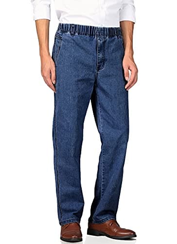 Men's Casual Elastic Waist Jeans