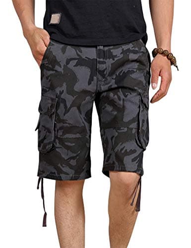 Mens Camo Cargo Shorts