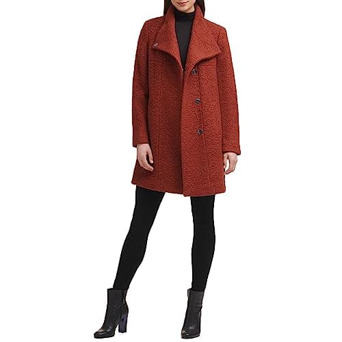Kenneth Cole Women's Wool Boucle Coat