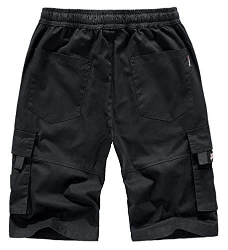 Vcansion Men's Casual Lightweight Loose Fit Multi-Pockets Cargo Shorts
