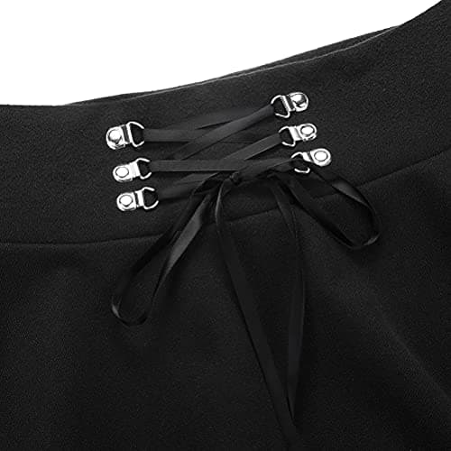Womens Wool Plaid Mini Gothic Skirts