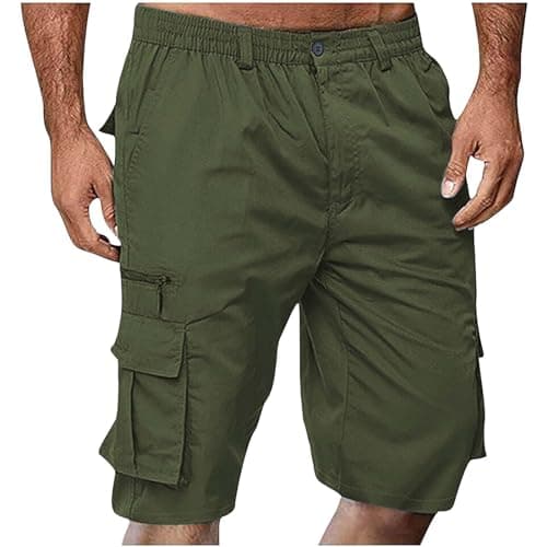 Men's Cargo Shorts — 01#green