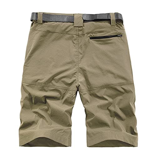 Kolongvangie Men's Outdoor Comfortable Lightweight Cargo Shorts with Multi Pockets