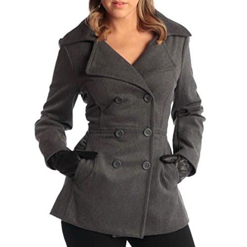 Alpine Swiss Emma Women's Wool Peacoat – Stylish & Warm Fall & Winter Overcoat
