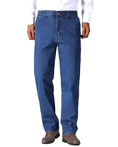 Men's Elastic Waist Jeans