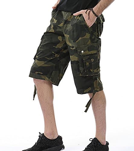 DONGD Men's Camo Cargo Shorts