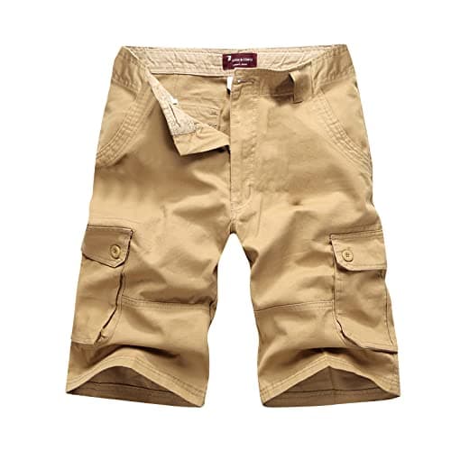 Mens Big and Tall Camouflage Cargo Shorts — 01#khaki