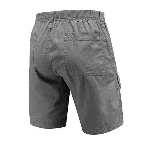 VAYAGER Men's Lightweight Cotton Cargo Shorts with Multiple Pockets