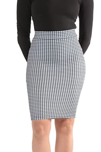 Pretty Print High Waist Pencil Skirt Size 4-18 — Dogtooth
