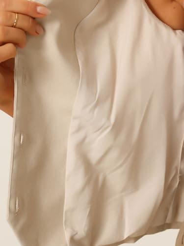 Allegra Linen Vest for Women's Summer Fashion V-Neck Crop Top