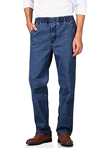 Men's Casual Elastic Waist Jeans