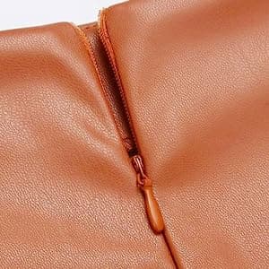IDEALSANXUN High Waisted Mini Leather Skirt for Women