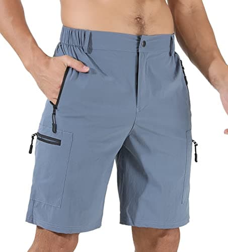 Suwangi Men's Quick-Dry Hiking Cargo Shorts with Multipocket — Cobalt Blue