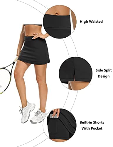 LouKeith Women's Golf Skirts Mini Skorts Summer Workout Shorts with Pockets