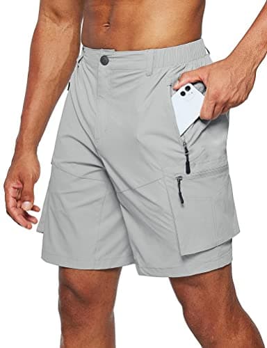 IDEALSANXUN Men's Cargo Shorts: Casual Work, Baggy, Hiking Tactical Summer Shorts