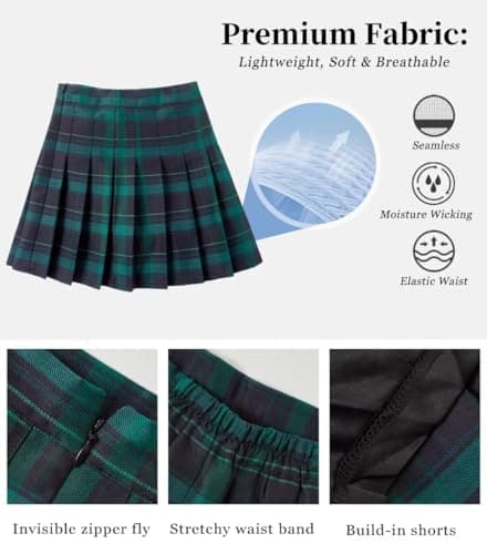 Laimi Women's Pleated Skorts Tennis & Golf Shorts