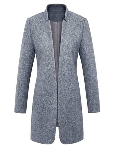 IDEALSANXUN Women's Wool Open Front Cardigan Blazer Coats