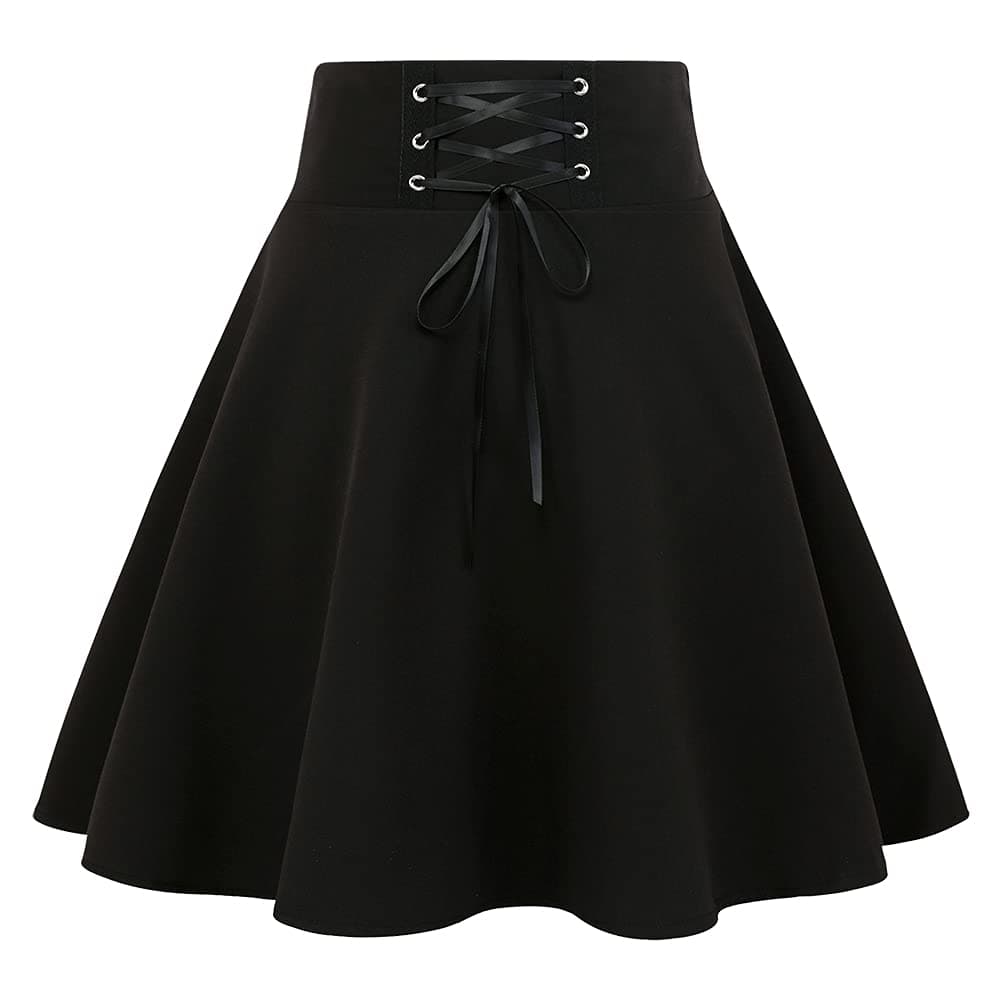 IDEALSANXUN 2024 Women's Gothic Plaid Mini Skirt