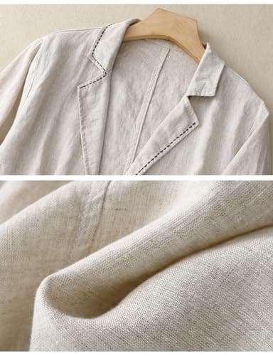 Casual Cotton Linen Blazer for Women