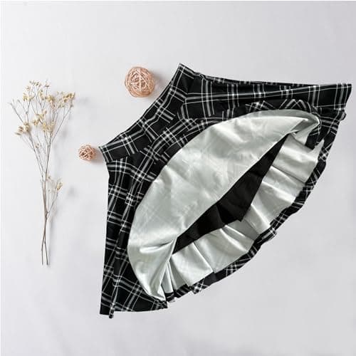 Women's Mini Flared A-Line Stretchy Party Skirts with Shorts
