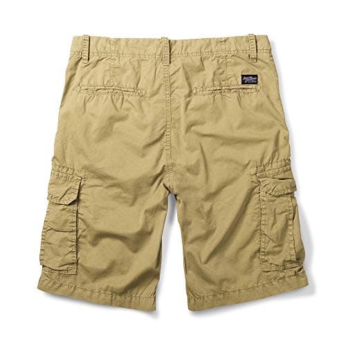 OCHENTA Men's Lightweight Cargo Shorts with Pockets Casual Cotton Shorts (No Belt)