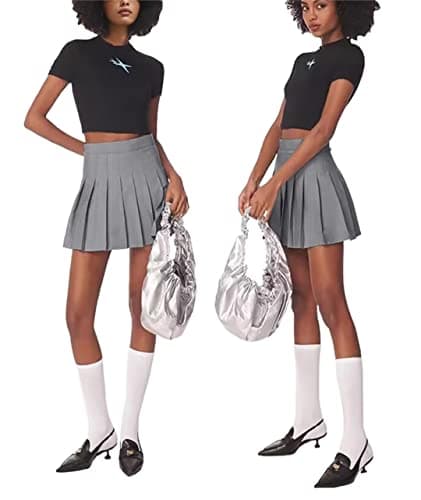 Yewsea High-Waisted Pleated Mini Skirt Skort for Women & Girls