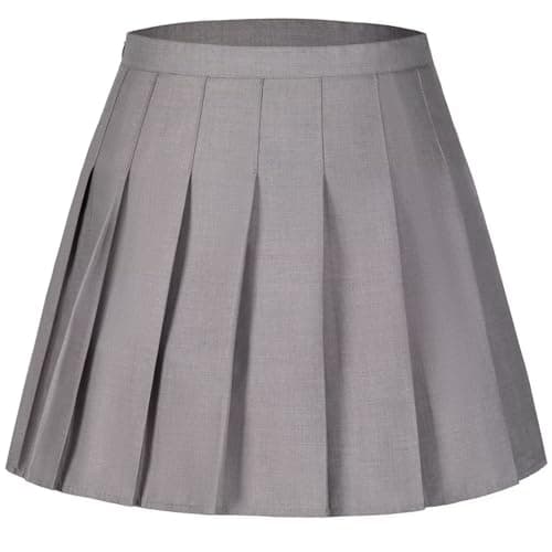 Laimi Women's Pleated Skorts Tennis & Golf Shorts — Light Grey