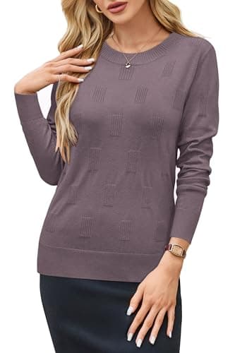 Womens Arach&Cloz Knit Sweater Long Sleeve Casual Spring Outfit Fashion