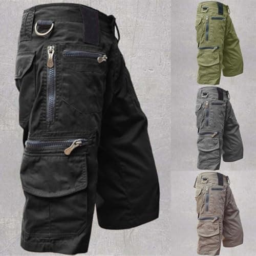 Quick Dry Mens Casual Tactical Cargo Shorts Outdoor Hiking