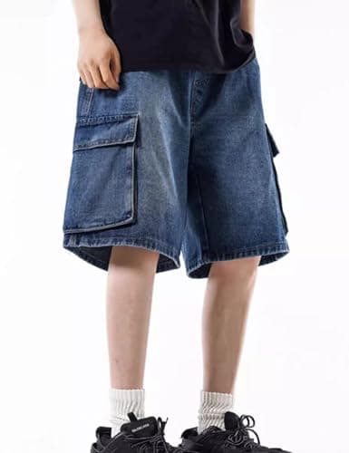 Y2K Baggy Jorts Men's Relaxed Fit Cargo Shorts Vintage Jeans