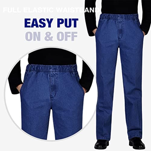 IDEALSANXUN Men's Elastic Waist Loose Fit Denim Pants for Casual Wear with Comfort and Style
| IDEALSANXUN Men’s Solidujeans in Loose Fit with Elastic Waist Perfect for Daily Wear and Weekend Outings
| IDEALSANXUN Men's Loose Fit Denim Trouser with