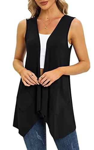 Veryoung Women's Lightweight Floral Long Sleeve Cardigan with Pockets