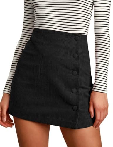 IDEALSANXUN High-Waisted Short Pencil Skirt — Black