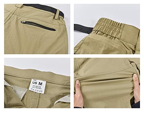 Kolongvangie Men's Outdoor Comfortable Lightweight Cargo Shorts with Multi Pockets