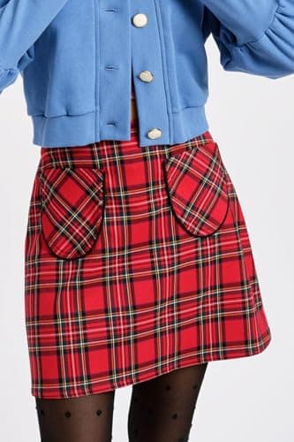 YEXPINE Women's High Waist Plaid Pencil Skirt