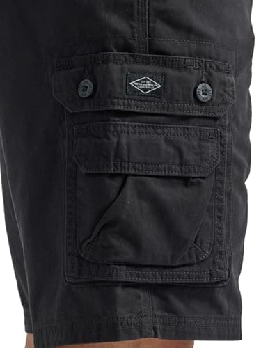 Lee Men's Big & Tall Belted Wyoming Cargo Shorts